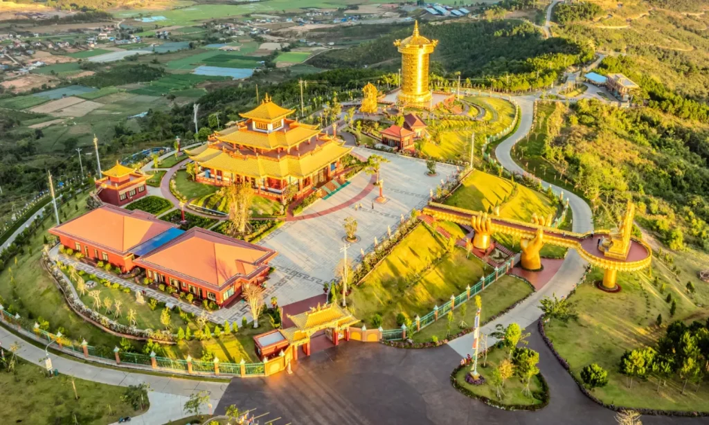 Không gian Văn hóa Tâm linh nhìn từ trên cao