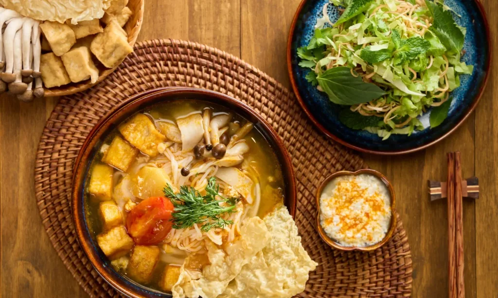 Món ăn chay trong Combo An