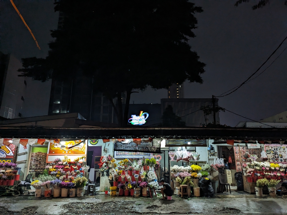 Ilustrasi pasar bunga