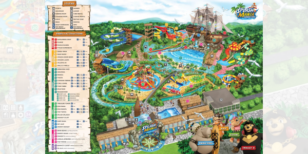 SplashMania Waterpark Map