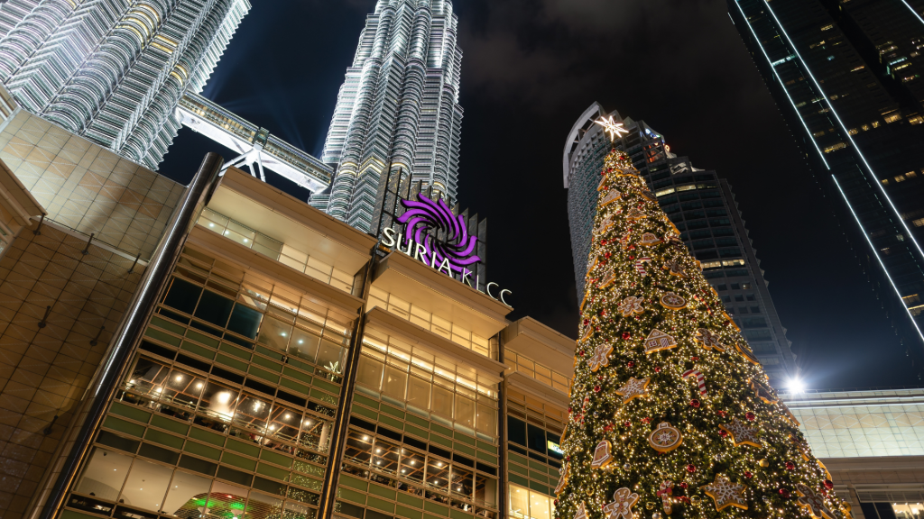 商场里的圣诞装饰