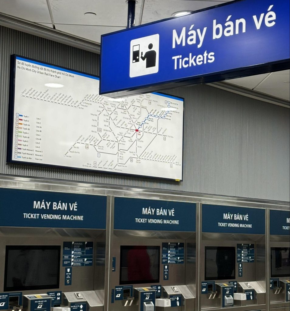 may ban ve tu dong tai ga Ben Thanh