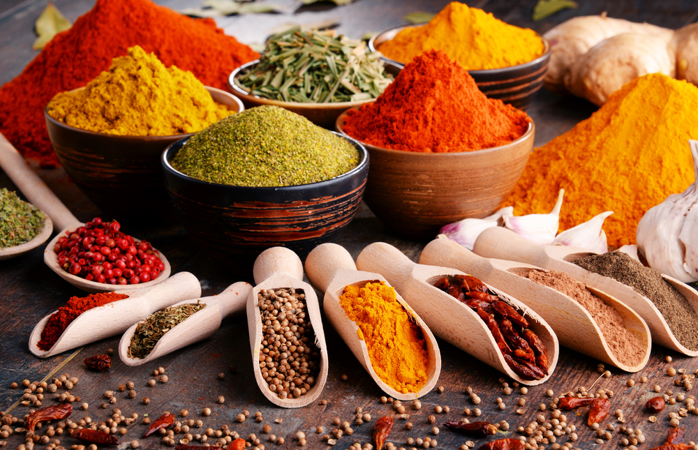 variety of malaysian spices