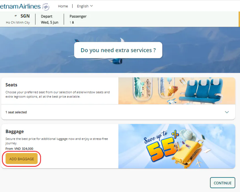 check in ve may bay online