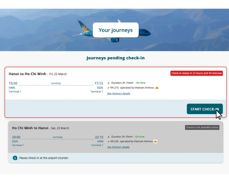 check in ve may bay online