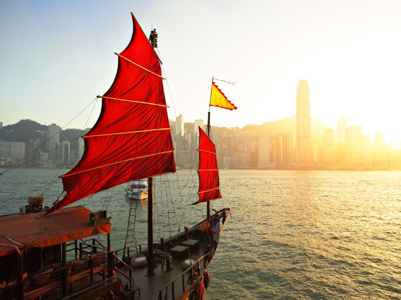 du lịch Hong Kong | cảng Victoria | thuyền Aqua Luna