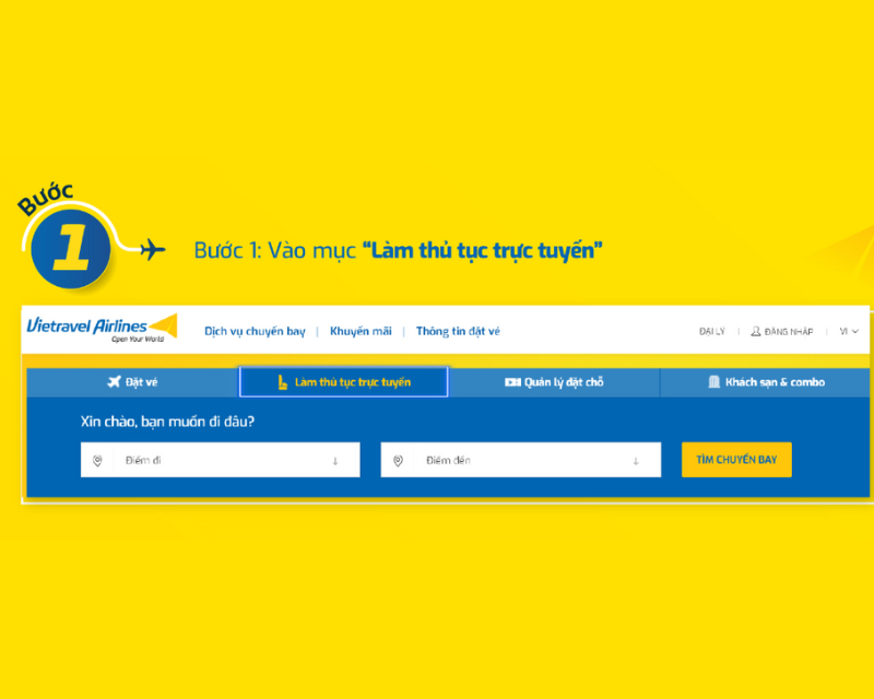 check in ve may bay online