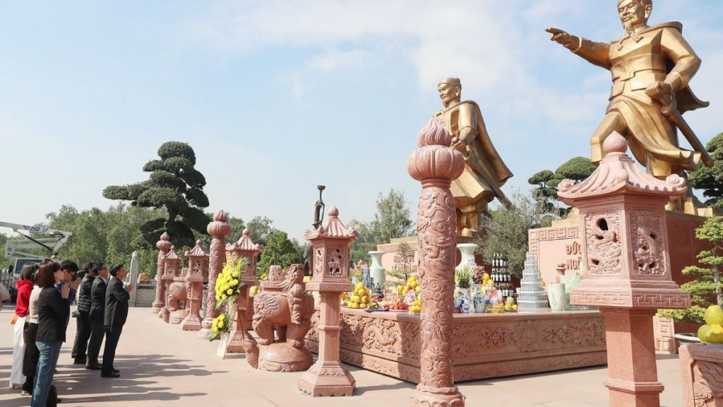 Khu vực Quảng trường chiến thắng của Di tích Bạch Đằng Giang 