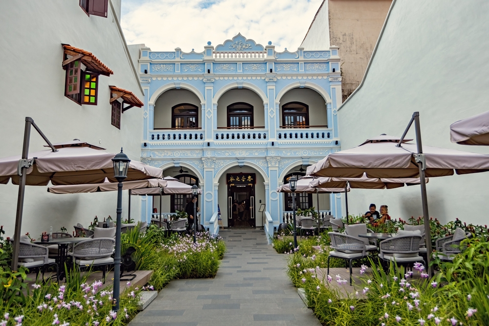 Traditional Baba Mansion house in Melaka Malaysia