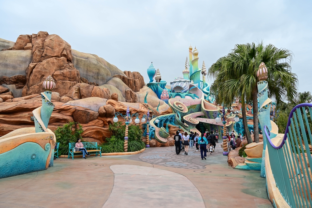 The Little Mermaid castle in Tokyo DisneySea
