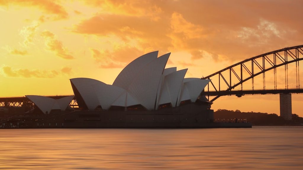 Sydney Opera House at sunset