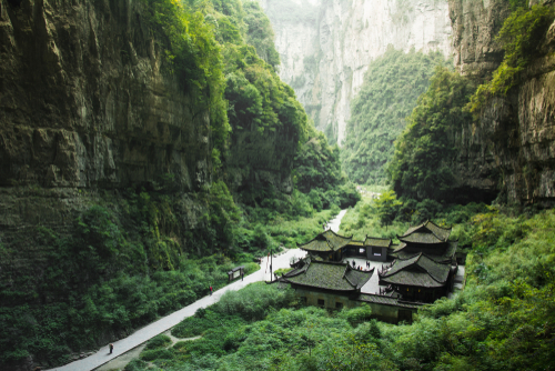  อุทยานแห่งชาติหลุมฟ้า 3 สะพานสวรรค์ (Wulong Karst National Geology Park)