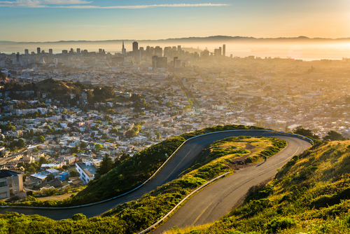 ที่เที่ยวซานฟราน จุดชมวิว Twin Peaks
