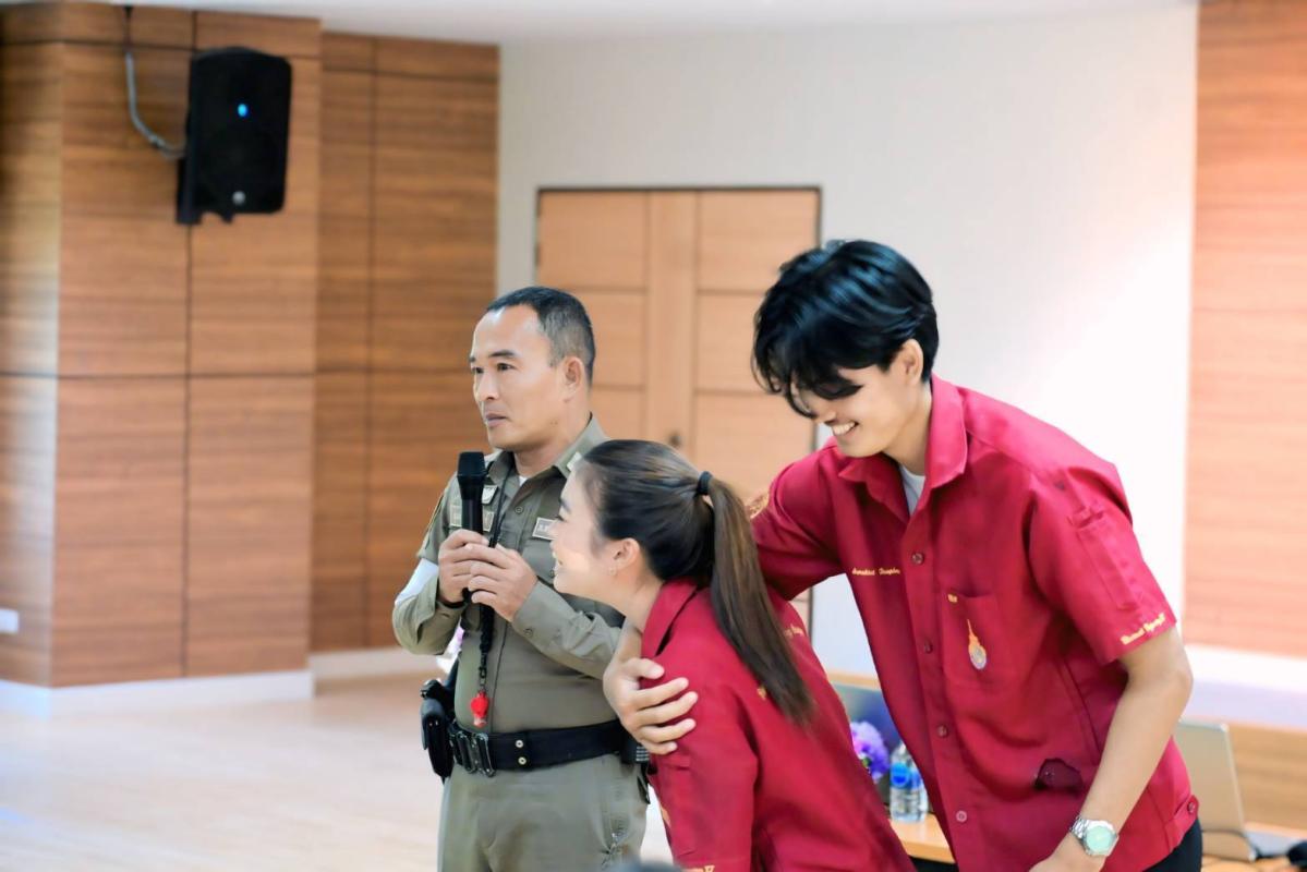 ยกระดับความพร้อมรับมือสถานการณ์ฉุกเฉินในสถานศึกษา วิทยาลัยเทคโนโลยีอุตสาหกรรมและการจัดการ จัดฝึกซ้อมแผนเผชิญเหตุ ร่วม สภ.ขนอม 