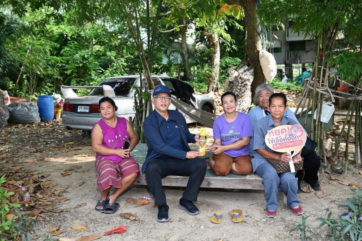 ขนอมเดินหน้าป้องกันไข้เลือดออก อสม.-ชุมชน-โรงไฟฟ้าขนอม ลงพื้นที่กำจัดแหล่งเพาะพันธุ์ยุงลาย