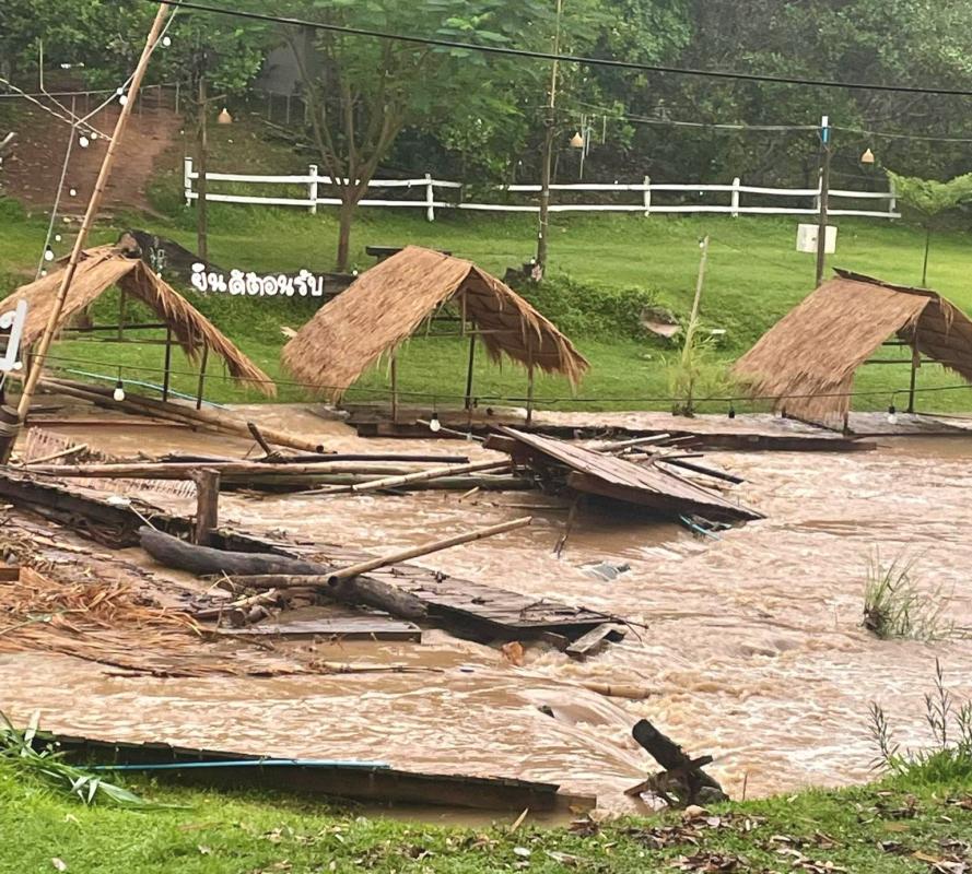 พายุฤดูร้อน น้ำไหลหลากเ สถานประกอบการเร่งปรับปรุง