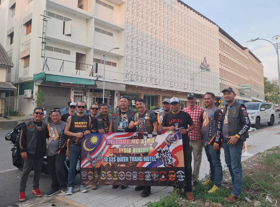 ขบวนรถ Harley Davidson ชาวมาเลเชียกว่า 100 คัน บุกตรังสัมผัสแหล่งท่องเที่ยวกลางเมืองตรัง