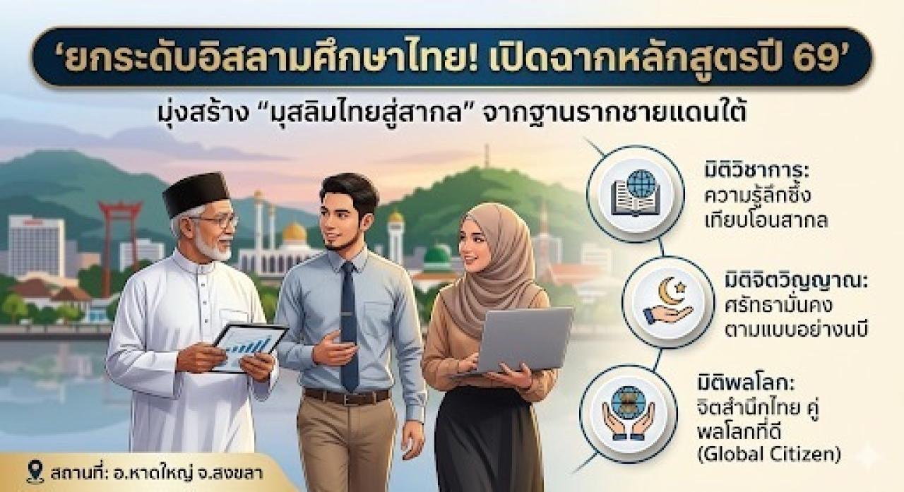 ## **ยกระดับอิสลามศึกษาไทย! เปิดฉากหลักสูตรปี 69 มุ่งสร้าง "มุสลิมไทยสู่สากล" จากฐานรากชายแดนใต้