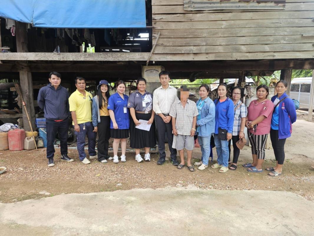 ลงพื้นที่เยี่ยมบ้านและสอบข้อเท็จจริงคนพิการเพื่อพิจารณาปรับสภาพแวดล้อมที่อยู่อาศัย