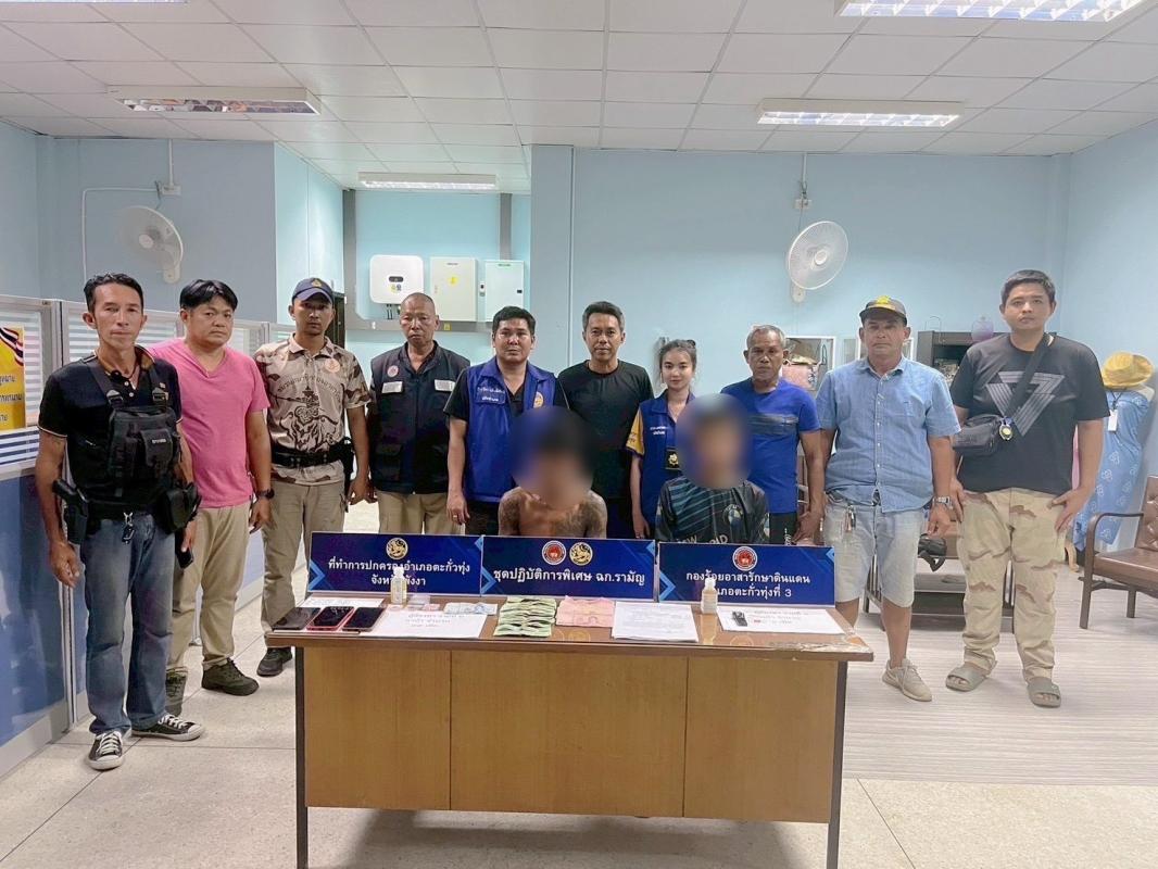 พังงา-ฝ่ายปกครองอำเภอตะกั่วทุ่งลุยกวาดล้างยาเสพติด จับผู้ต้องหา 2 รายพร้อมยาบ้า 41 เม็ด ส่งบำบัด 6 ราย