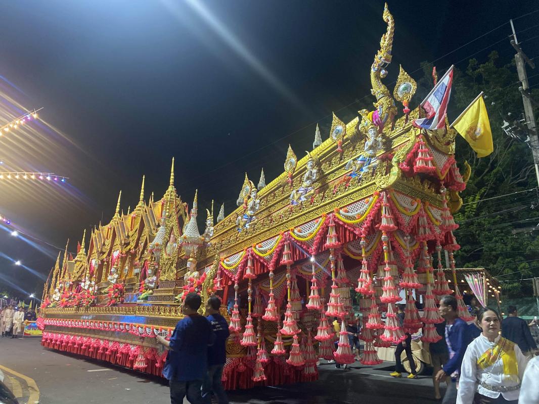 บรรยากาศขบวนเเห่งานบุญบั้งไฟ จ.ยโสธร