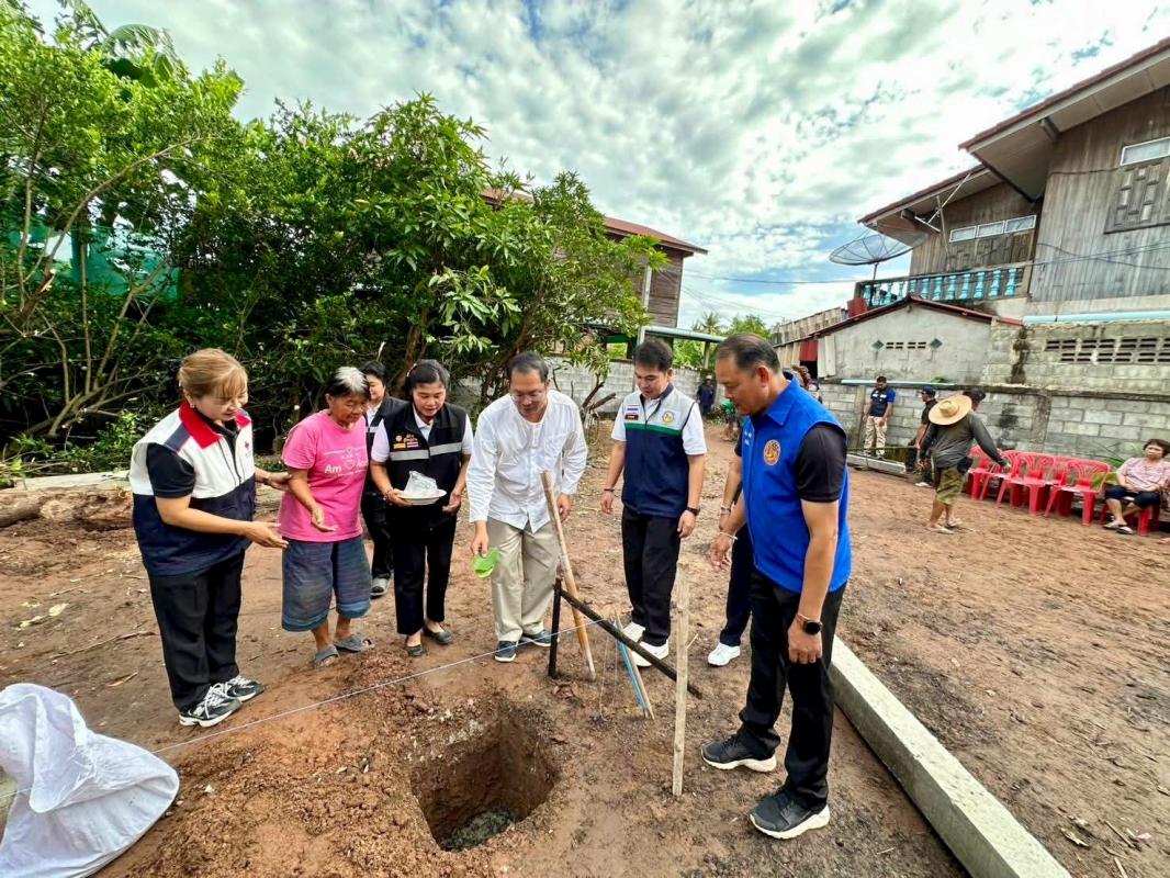 อ.น้ำปาด กิจกรรมลงเสาเอกสร้างบ้าน โครงการน้ำใจกาชาดสร้างและซ่อมแซมบ้านผู้ยากไร้ ประจำปี 2569