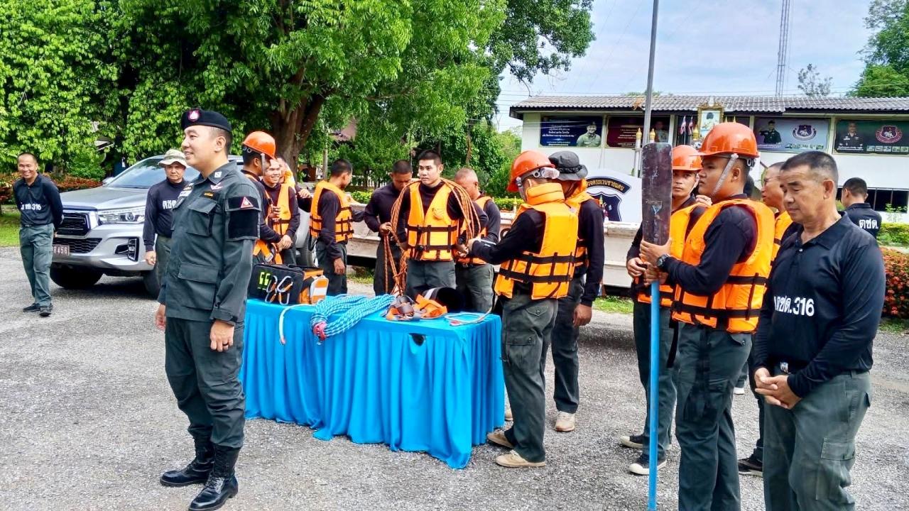 ตชด.๓๑๖ เตรียมความพร้อมรับภัยพิบัติ