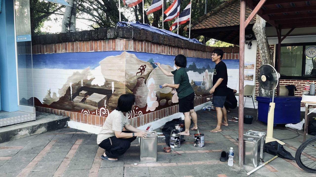 อาสาศิลปะสีสันบ้านเชียง จ.อุดรธานี