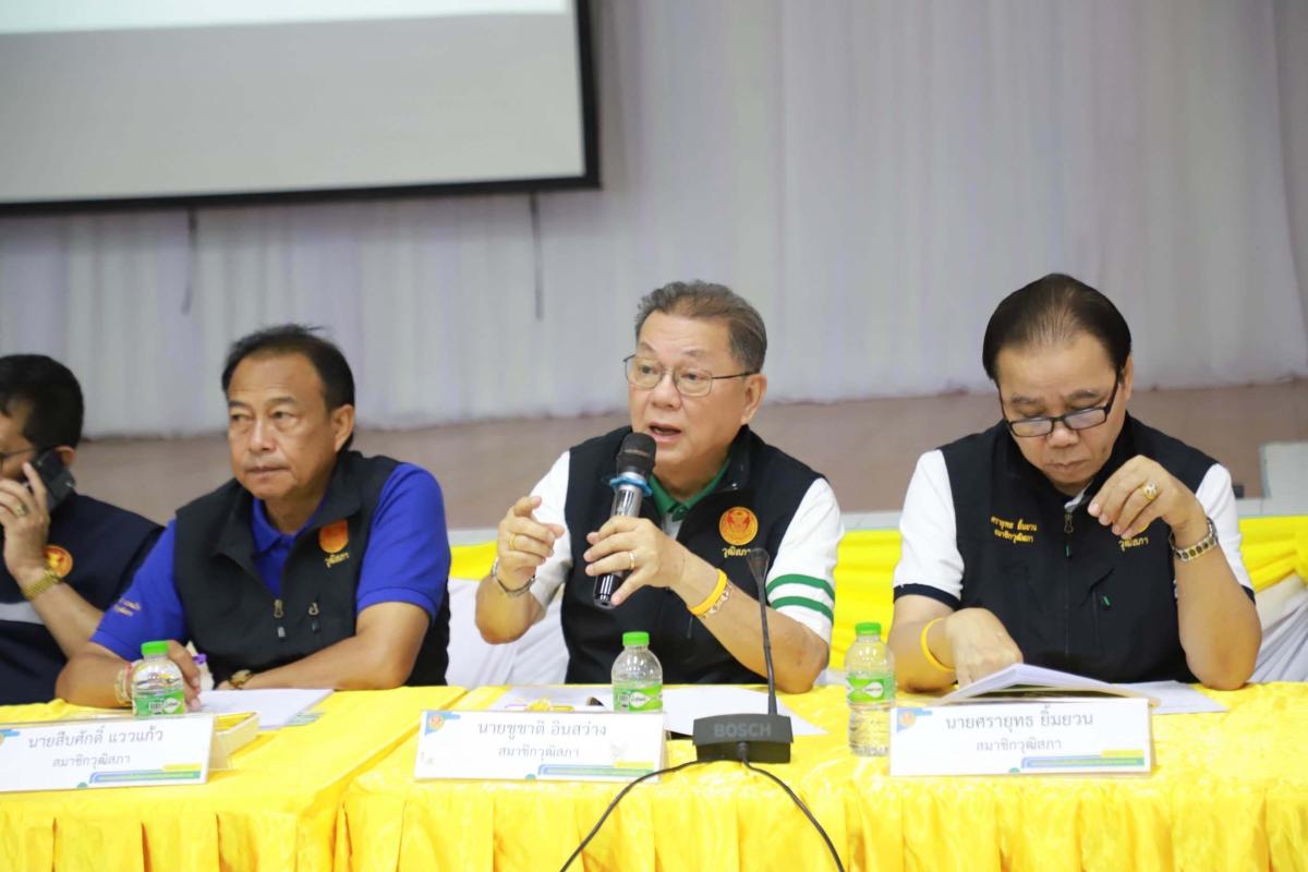 >>> คณะกรรมการขับเคลื่อนโครงการสมาชิกวุฒิสภาพบประชาชน กลุ่มภาคกลาง (ตอนบน)  ลงพื้นที่รับฟังและแลกเปลี่ยนความคิดเห็นกับส่วนราชการและประชาชนจังหวัดอ่างทอง <<<