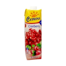 Cyprina Cranberry Juice 1ltr