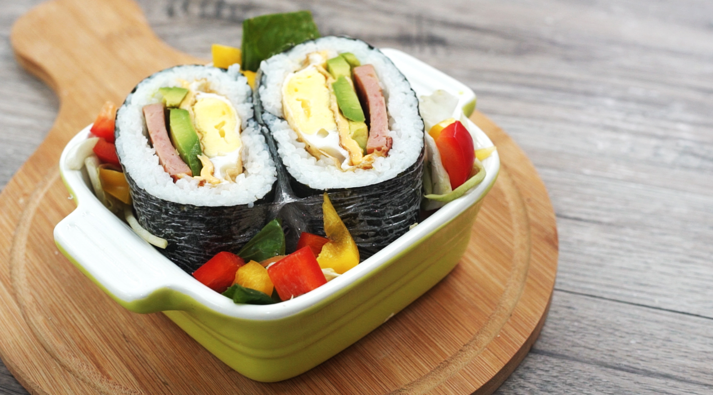 【人妻便当】饭团三文治 -简单快捷5分钟便当!