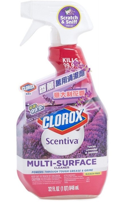 高樂氏Scentiva消毒劑。