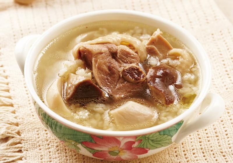 杏鮑菇糙米雞湯