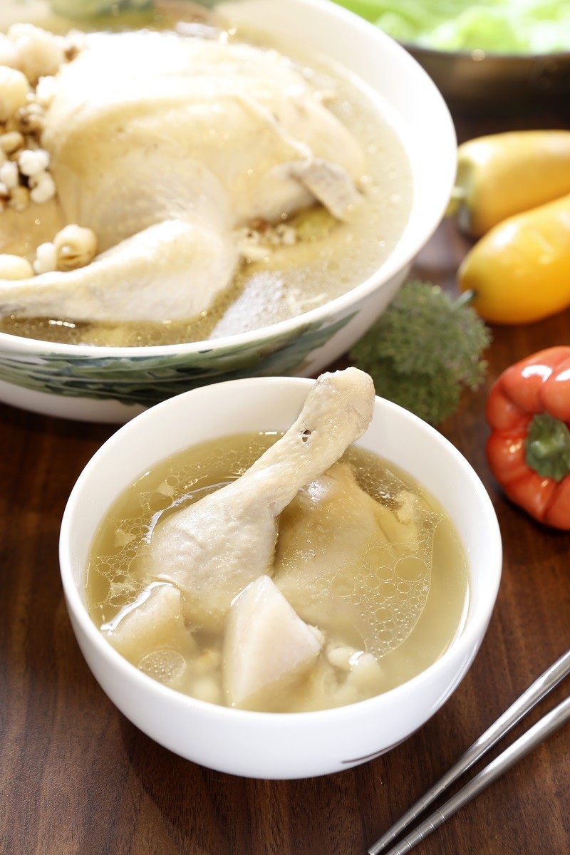 水梨薏米蓮子雞湯