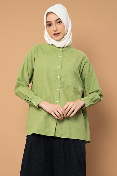 ALAIA SHIRT GREEN