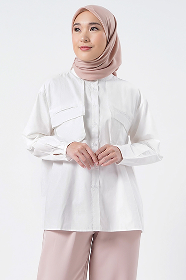 KEMEJA WANITA ALANA OFF-WHITE