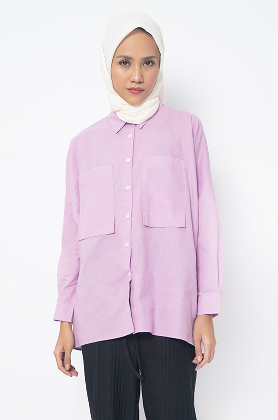 KEMEJA ALICE SHIRT LILAC