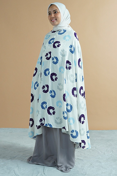 SYALINE HIJAB - AMIRA PRAYING SET GREY