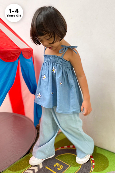 Denim Floral Libby