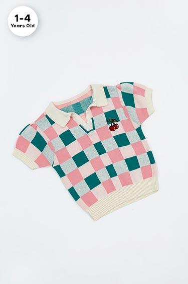 Green Checkerboard Zonya