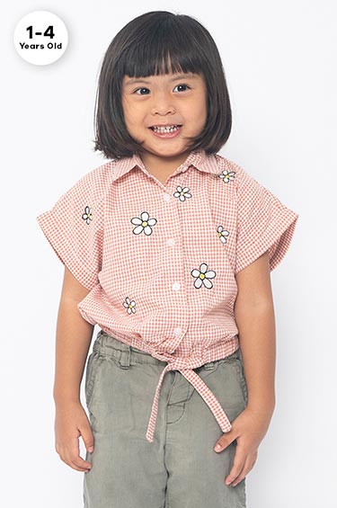 Peach Embroided Farley