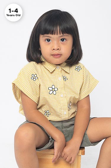 Yellow Embroided Farley