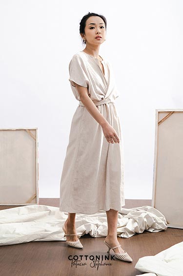 Beige Striped Ismeta