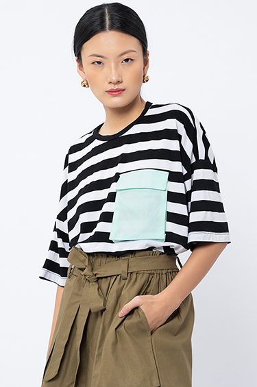 Black Big Striped Gyana