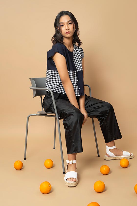 Black Gingham Sopa
