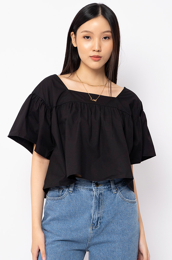 Blouses Black Laine | COTTONINK