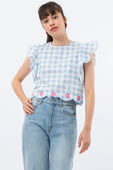 Blue Gingham Levronka