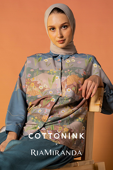 Blue Printed Modest Devon