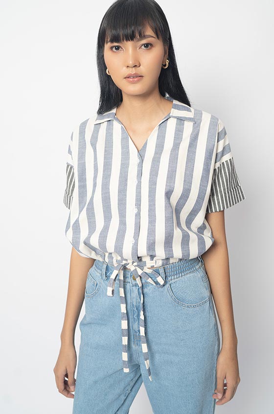 Blue Striped Sarai