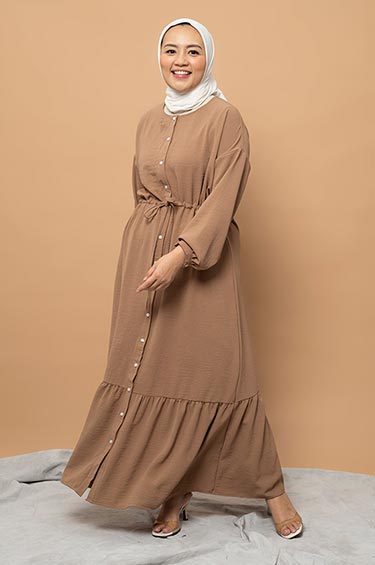CAMILLA DRESS BROWN